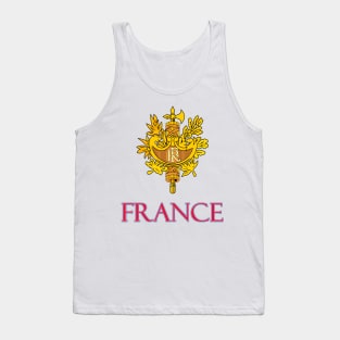 France - Coat of Arms Design Tank Top